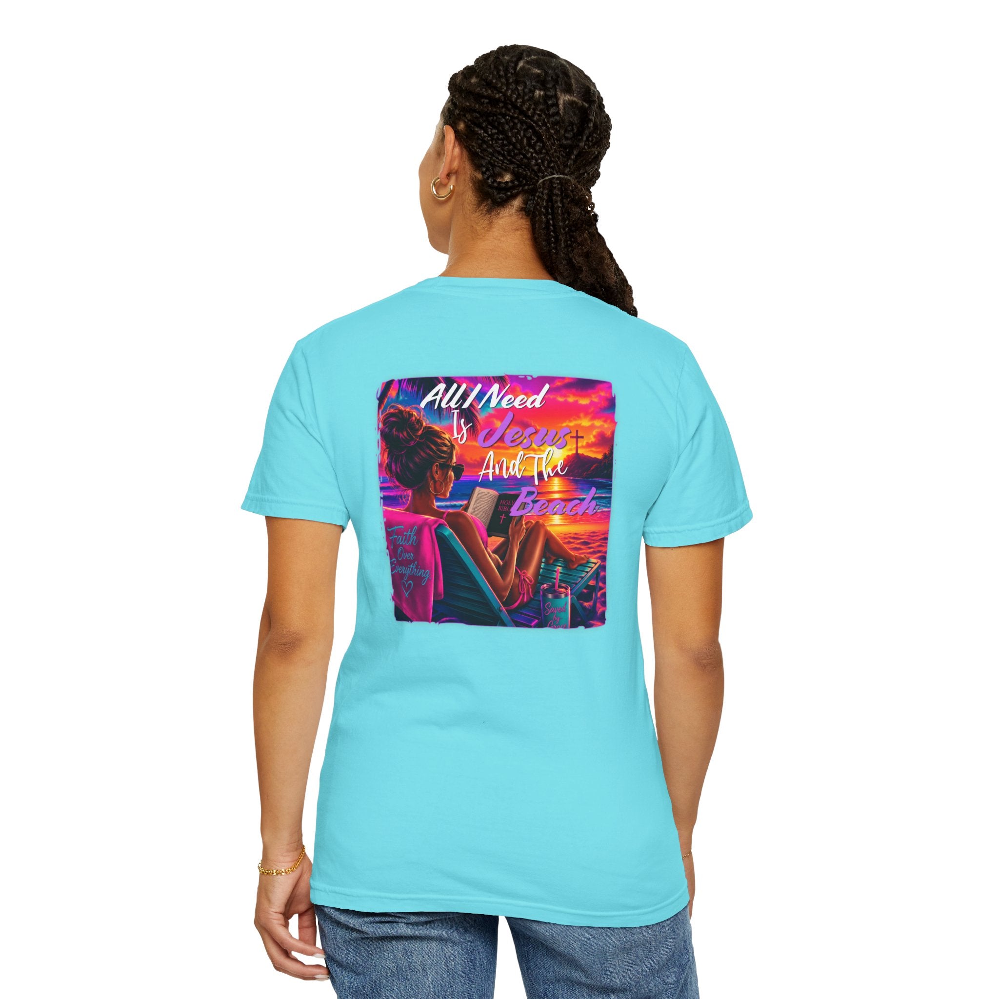 Jesus and the Beach - Comfort Color T-shirt