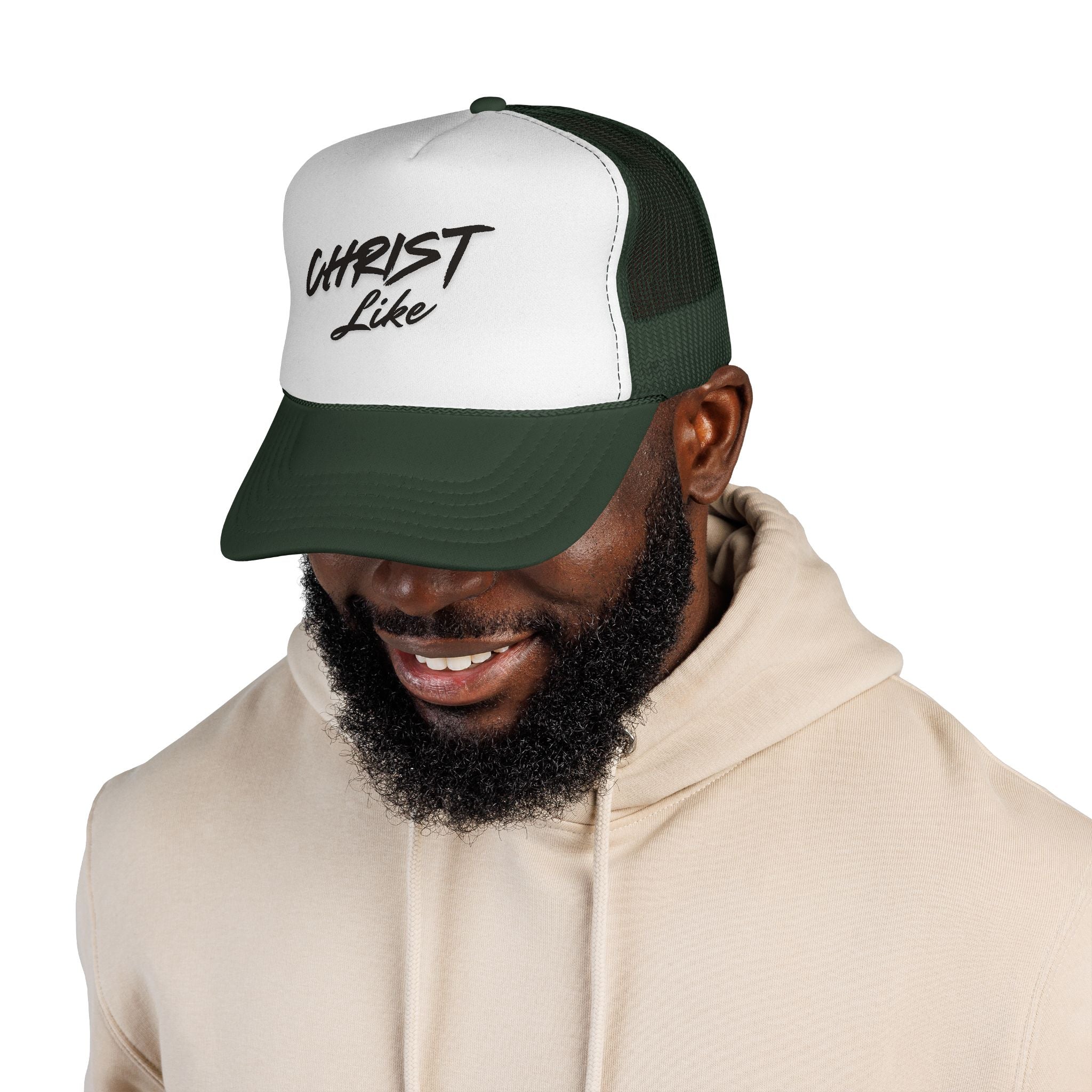 Christ Like Trucker Hat — Faith-Based Mesh Cap