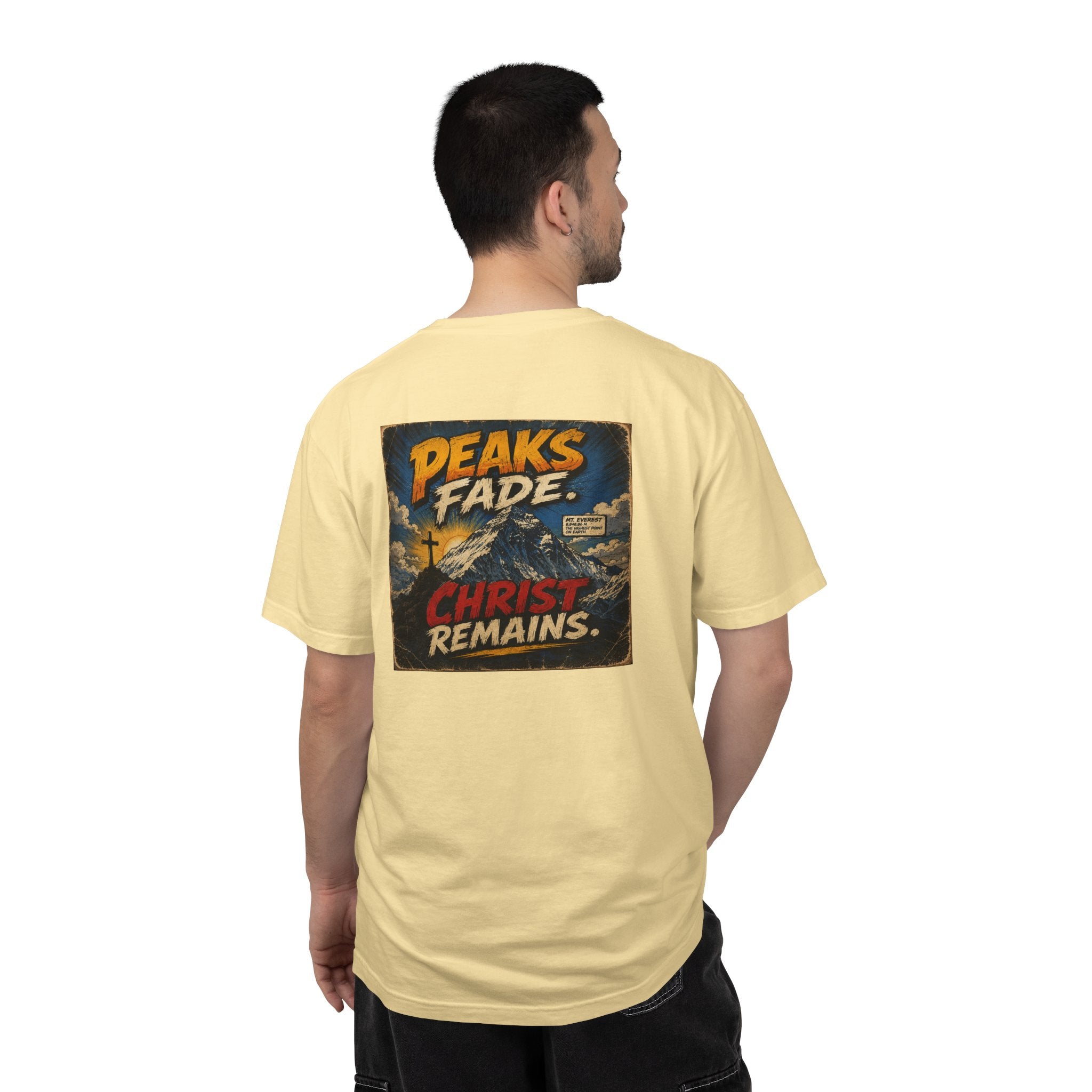 Peaks Fade Jesus Remains- Comfort Colors T-shirt