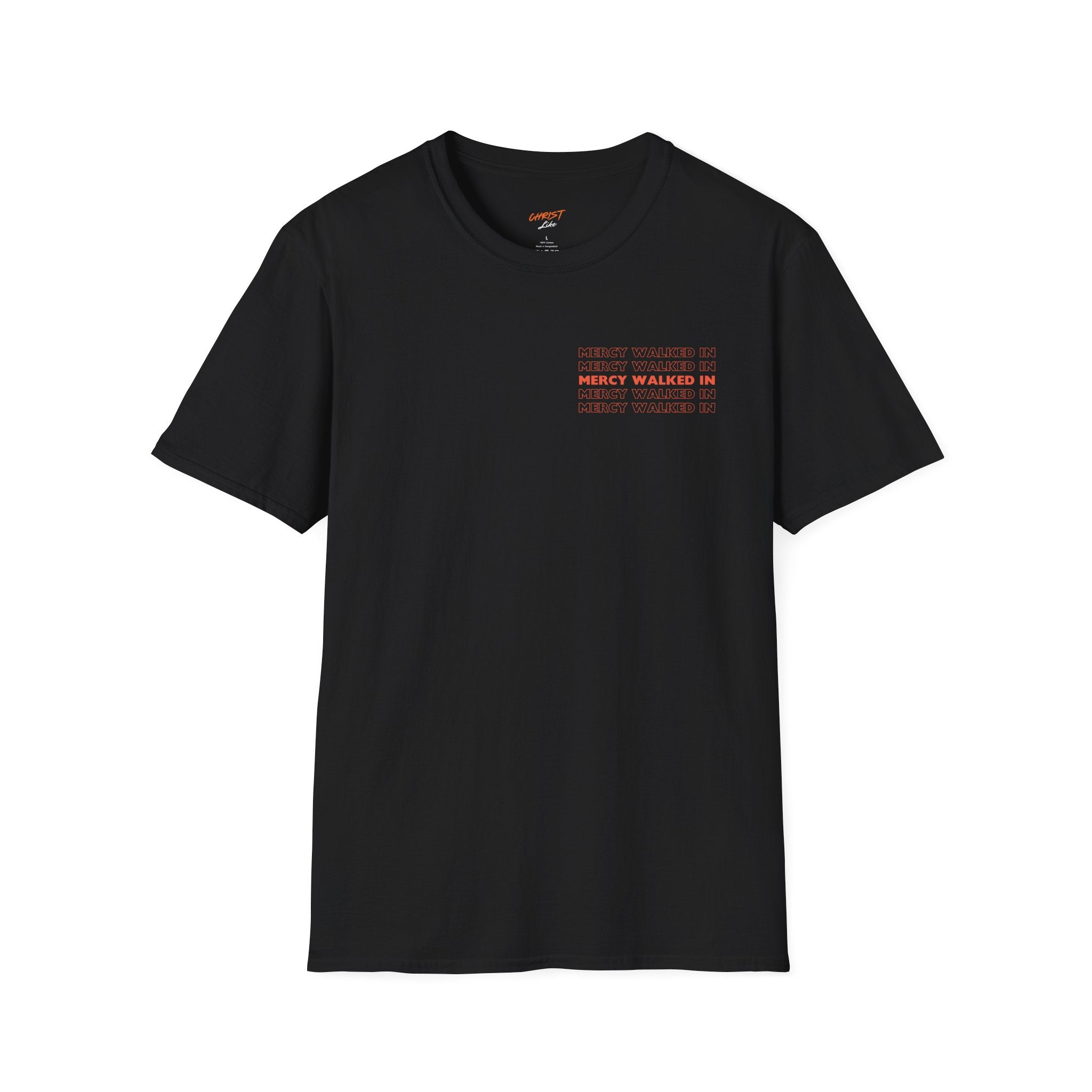 Mercy Walked In T-Shirt | Jesus Graphic Tee, Religious Faith Design