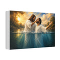 Hispanic Baptism of Christ Canvas Print — Christian Wall Art