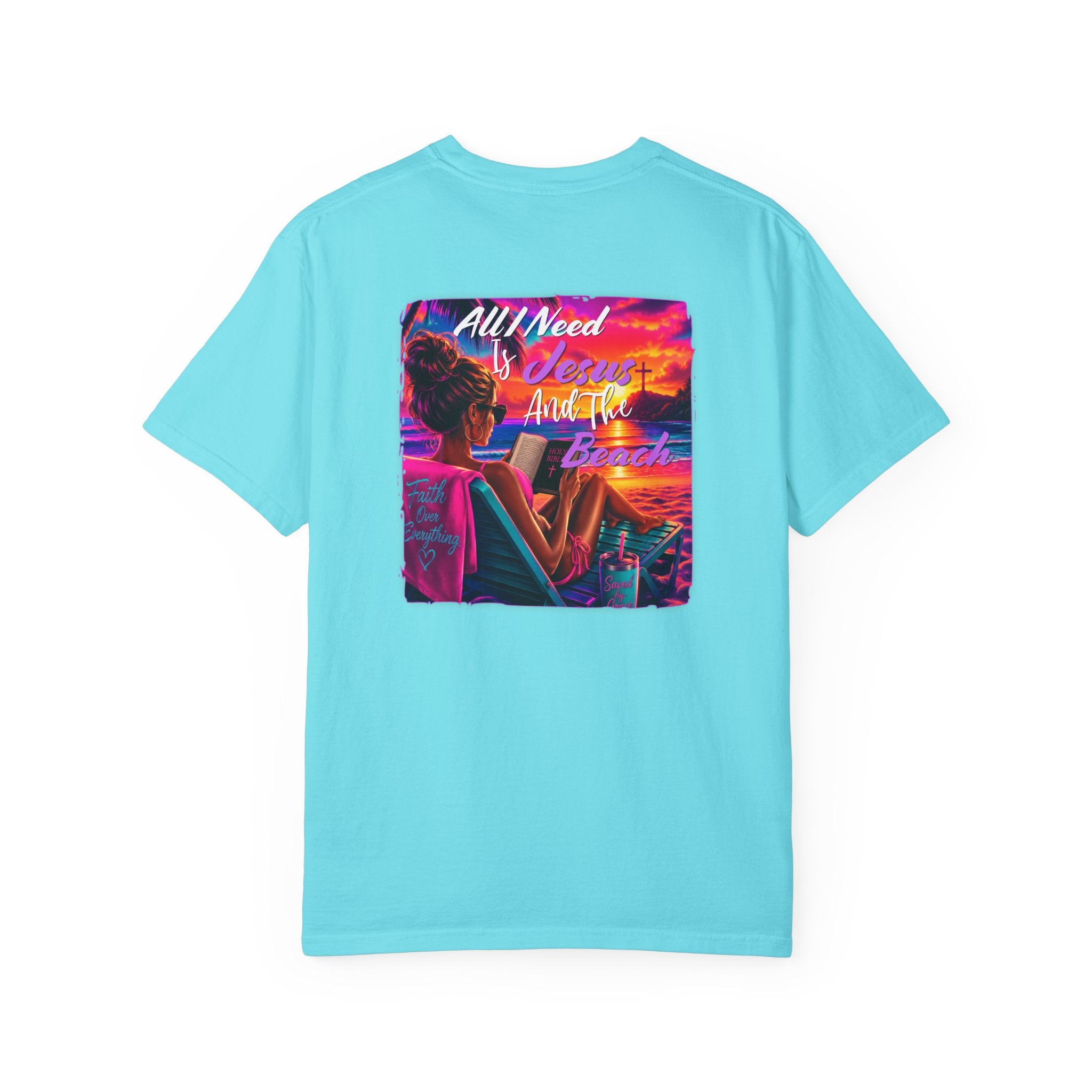 Jesus and the Beach - Comfort Color T-shirt