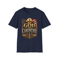 God and Country T-Shirt — Patriotic Christian Flag Tee