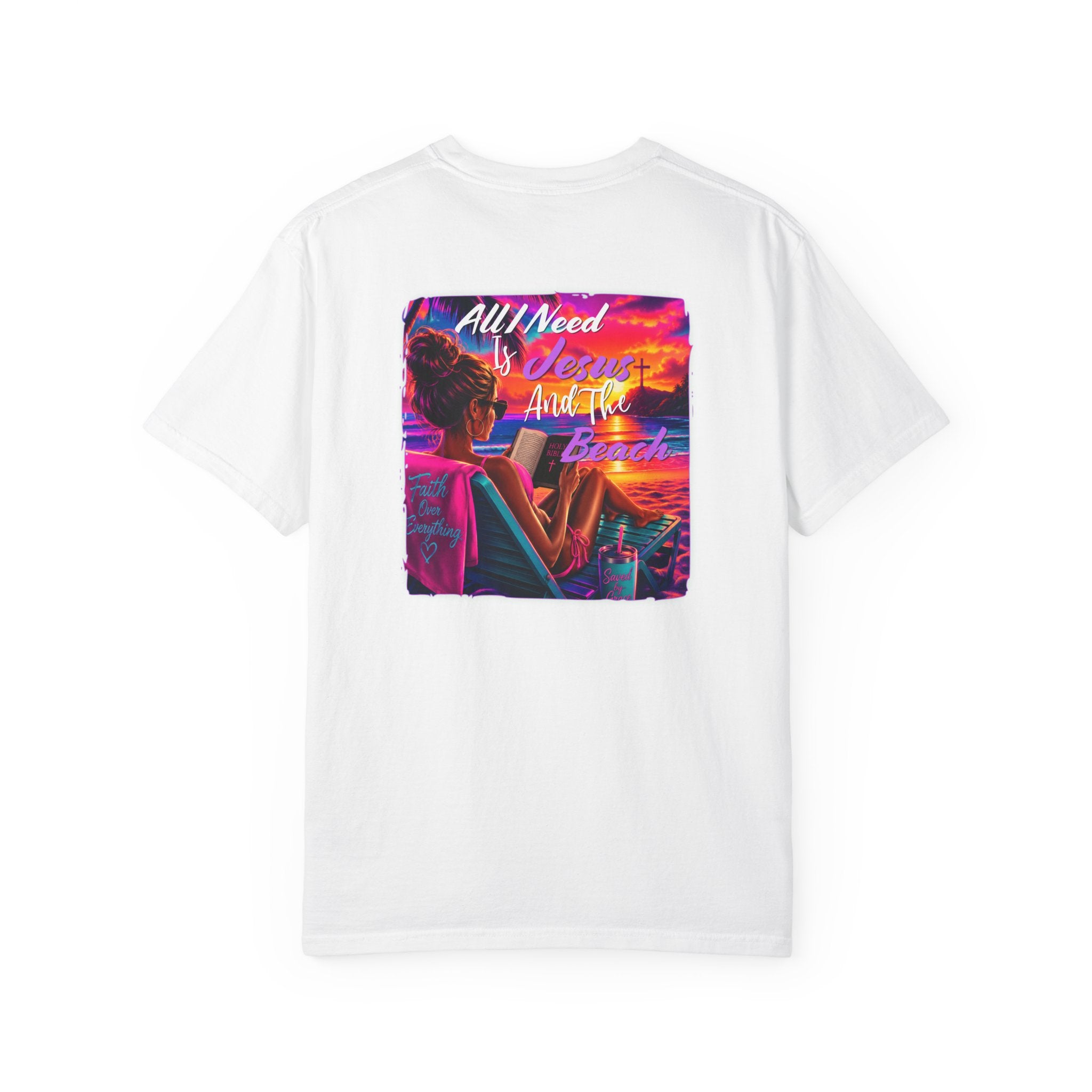 Jesus and the Beach - Comfort Color T-shirt