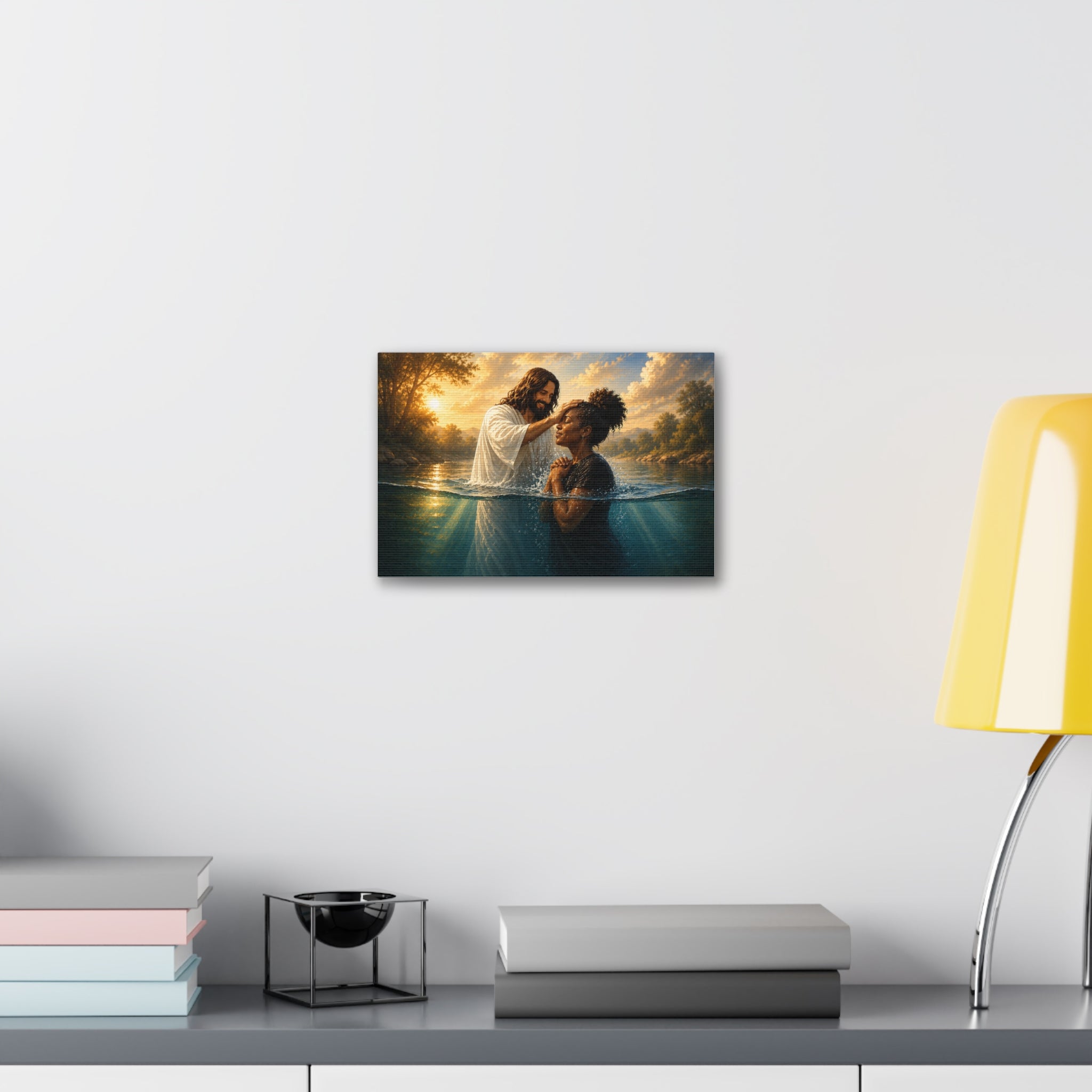 African Woman Baptism of Grace Canvas Print