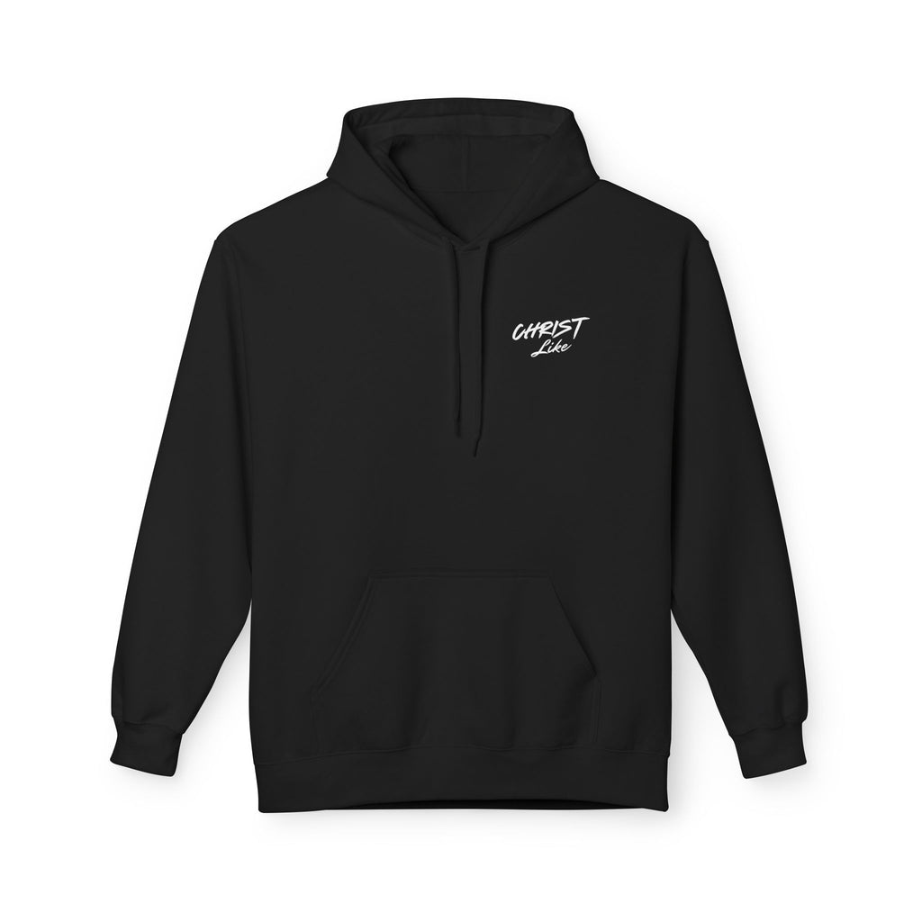 Revelation 12:12 Hoodie — 'Christ Love' Graphic Christian Pullover