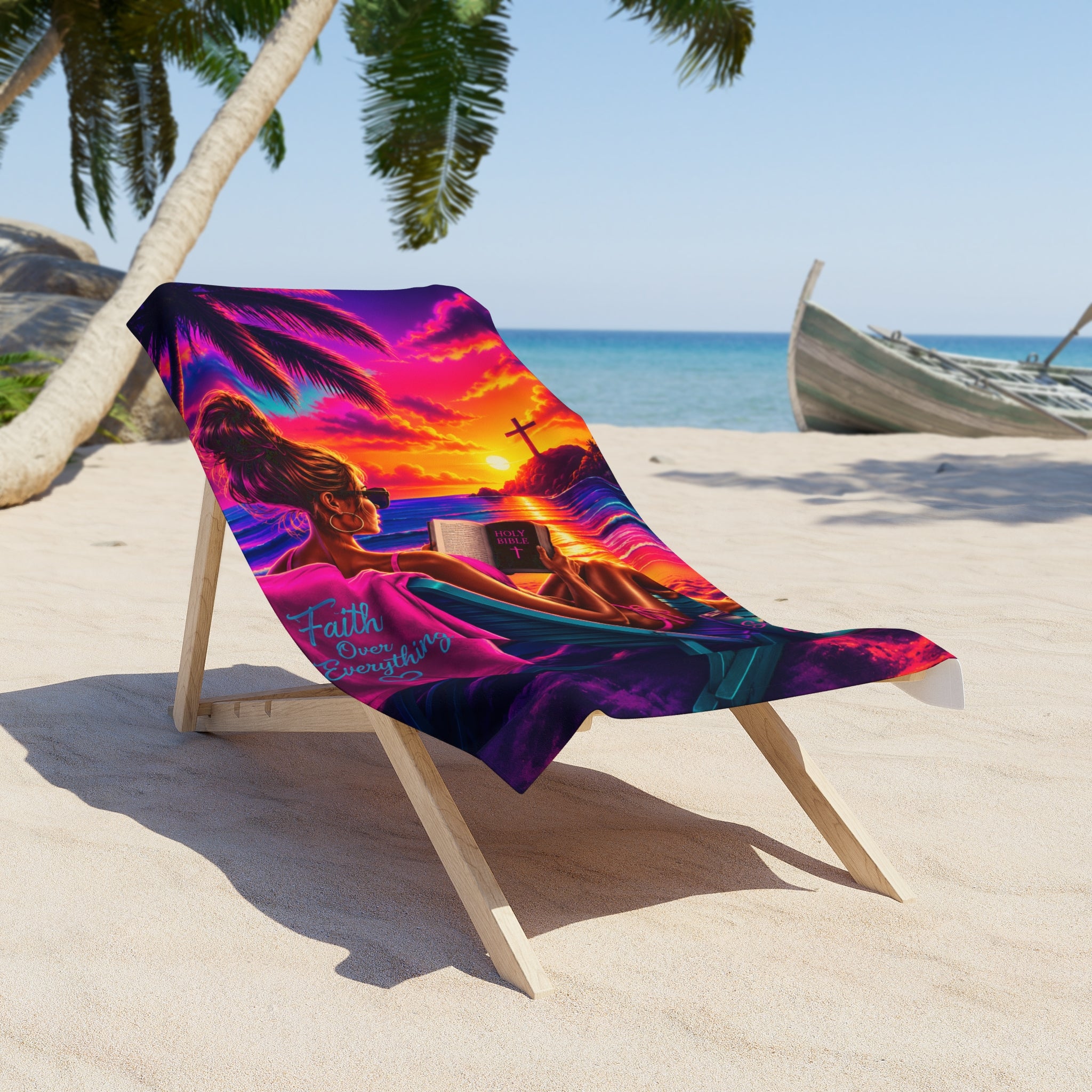 Jesus & Beach - Beach Towel