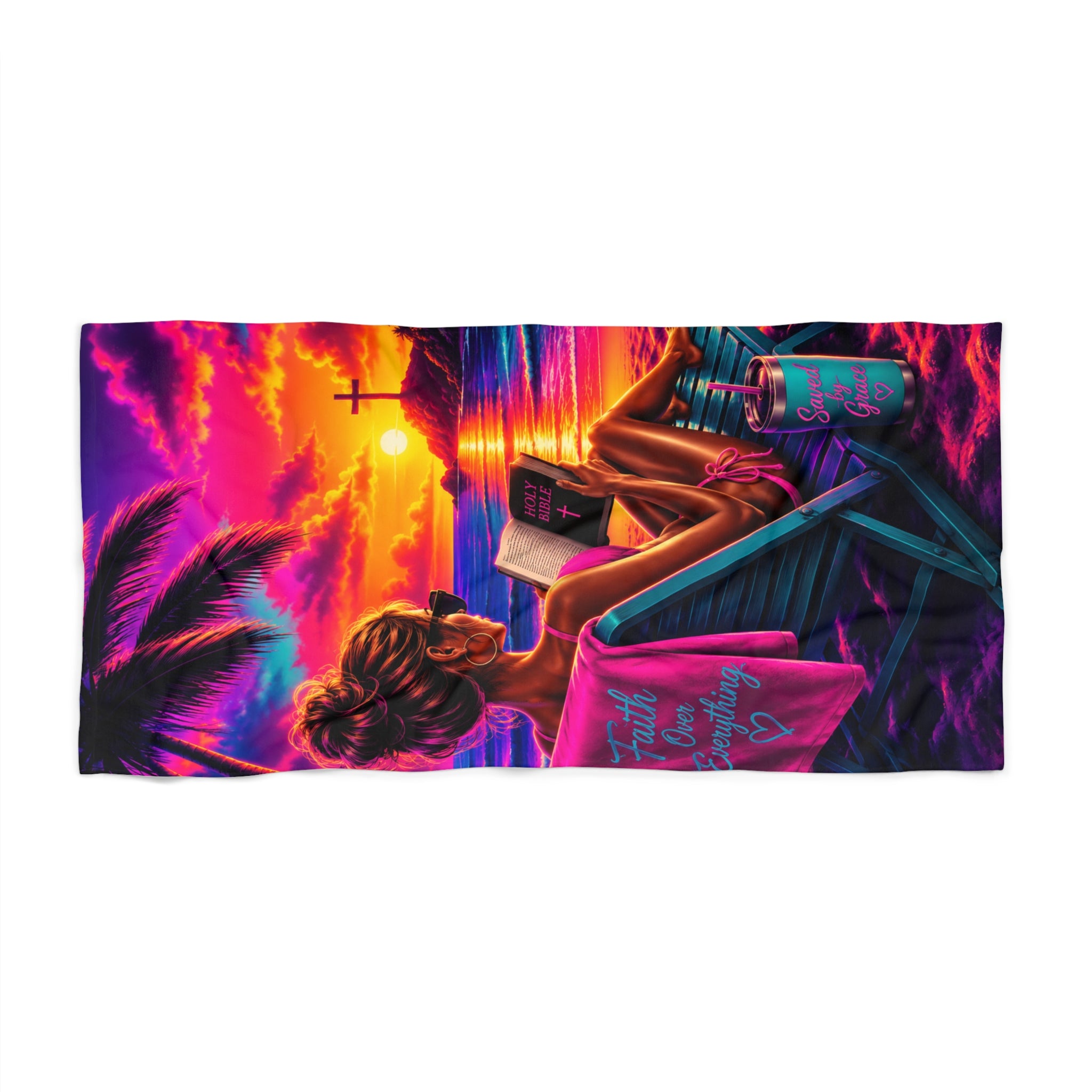 Jesus & Beach - Beach Towel