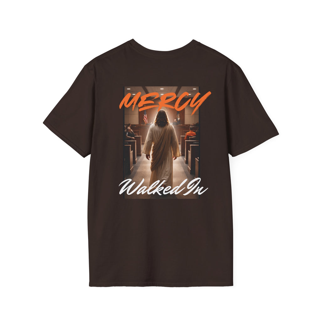 Mercy Walked In T-Shirt | Jesus Graphic Tee, Religious Faith Design