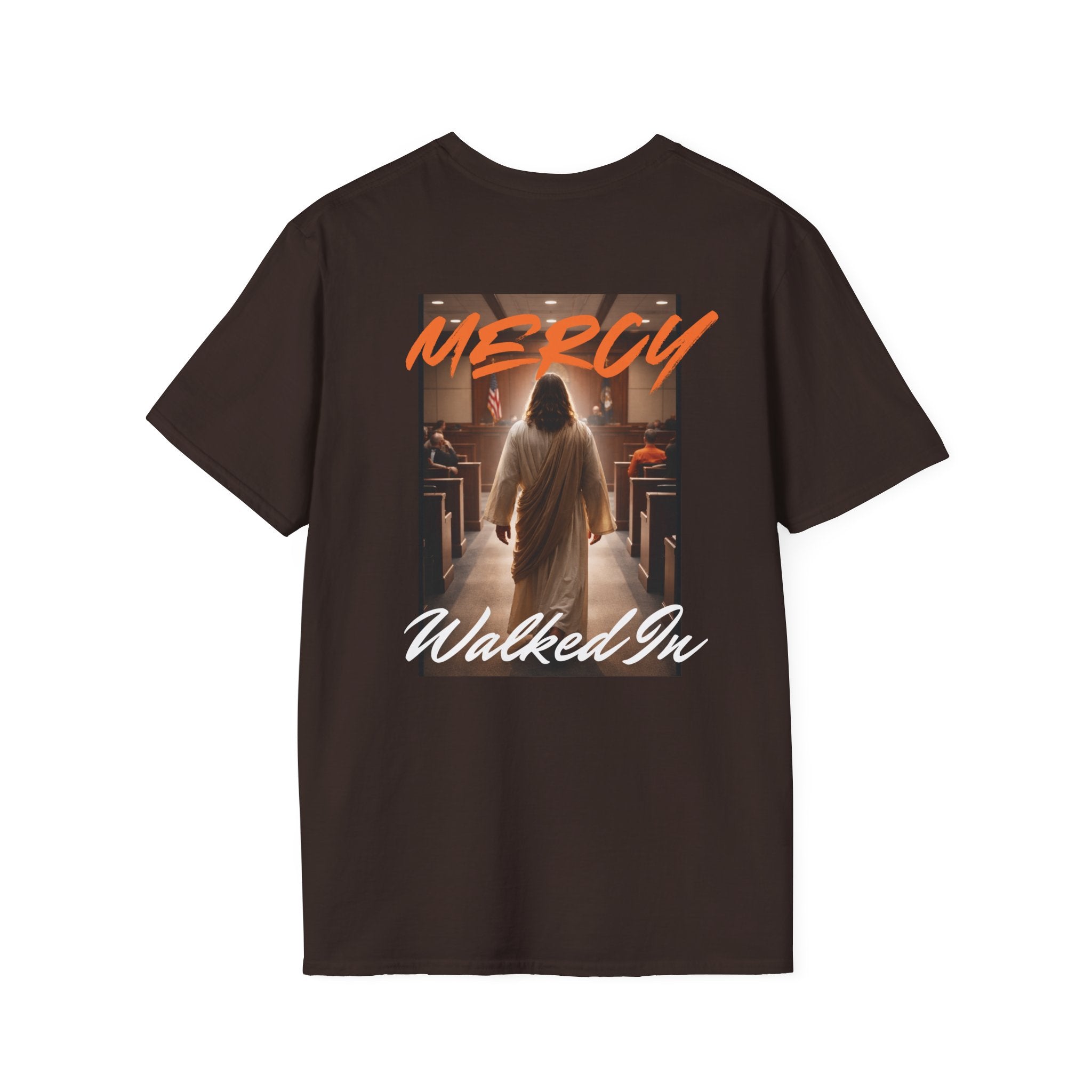 Mercy Walked In T-Shirt | Jesus Graphic Tee, Religious Faith Design