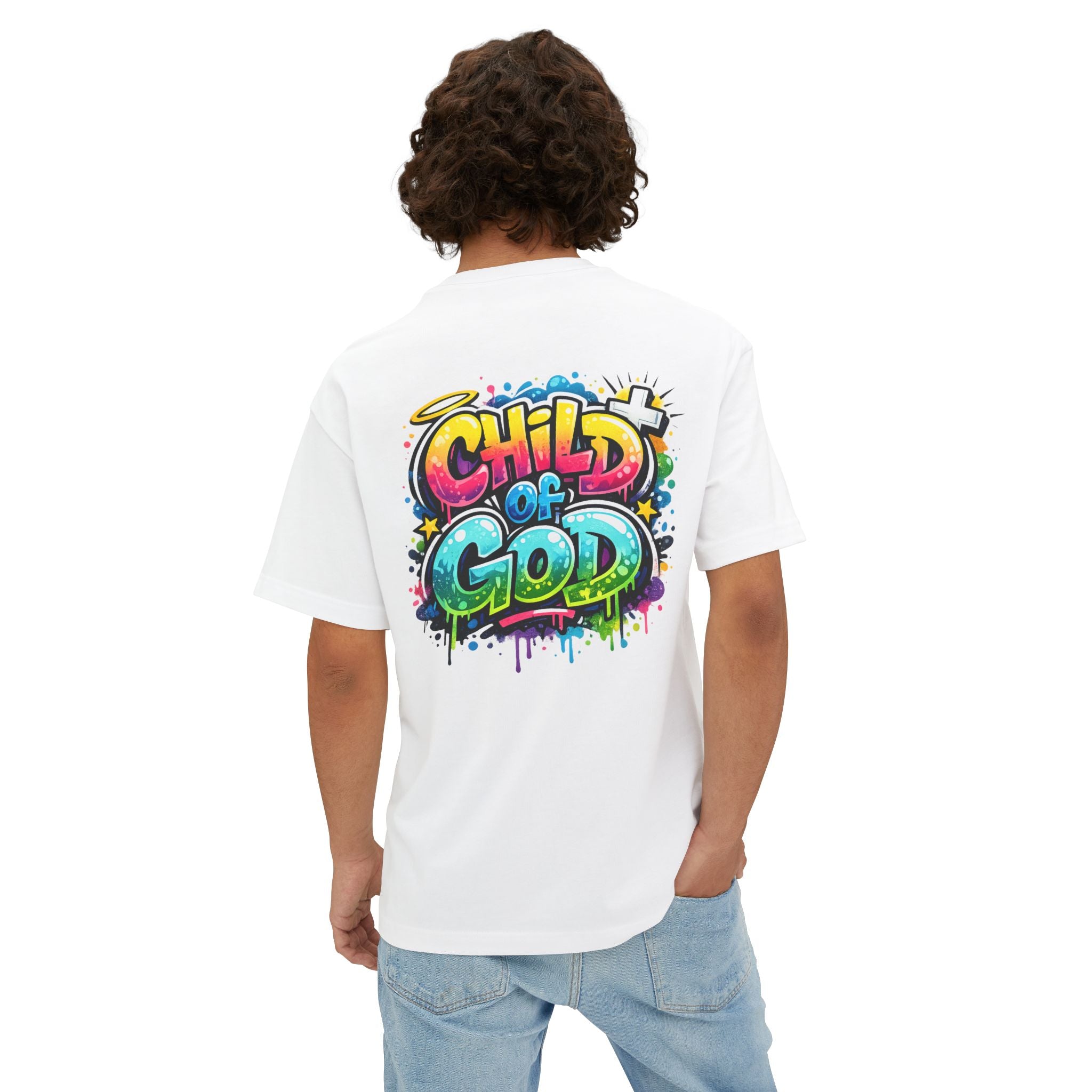 Mens “Child of God” Oversized Boxy Tee
