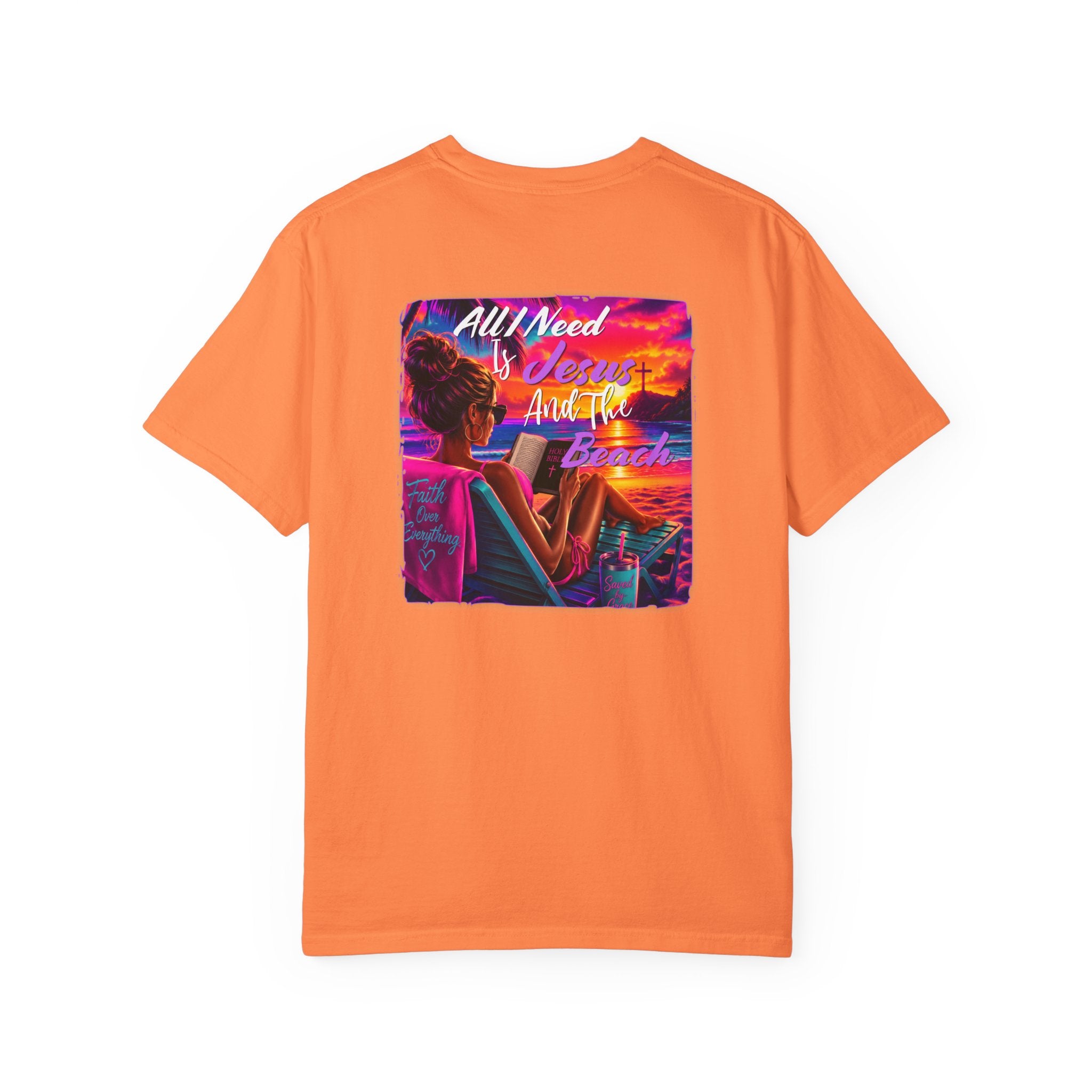Jesus and the Beach - Comfort Color T-shirt