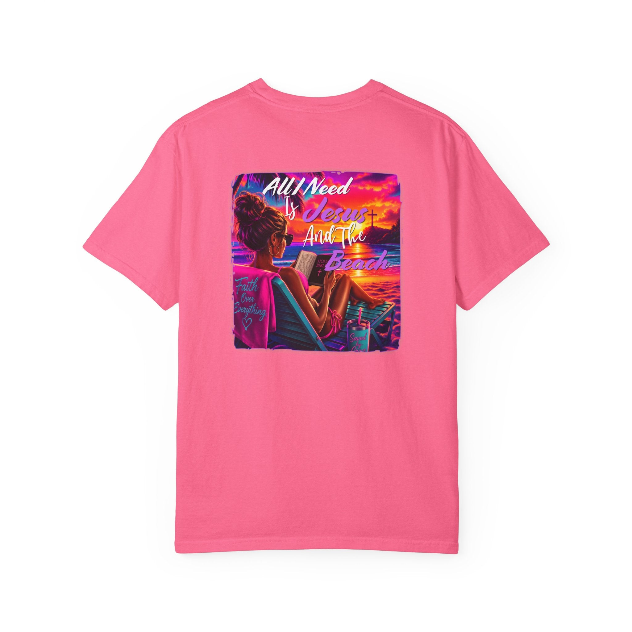 Jesus and the Beach - Comfort Color T-shirt